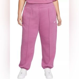 Nike Sportswear Women's Essential Fleece Pants Light Bordeaux *never worn* NWOT